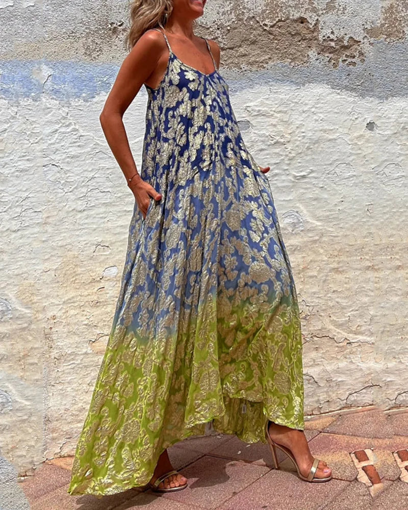 EREDES - Vestido Bohemio Impreso
