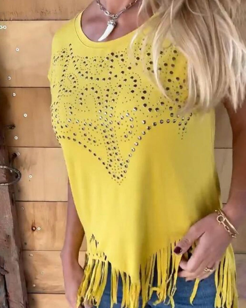 MASOVA – CAMISETA CON FRANJAS Y ESTAMPADOS METÁLICOS