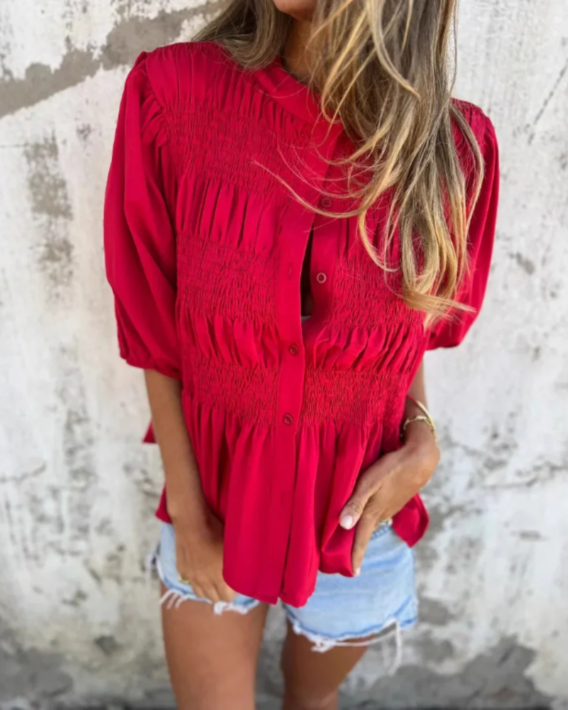 VALETE - BLUSA EN GASA DE ALGODÓN