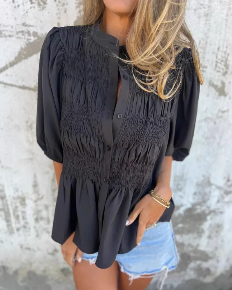 VALETE - BLUSA EN GASA DE ALGODÓN