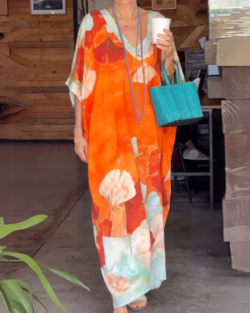 ORENA - VESTIDO COLORIDO Y ESTILOSO