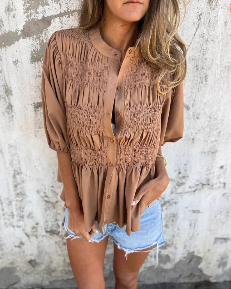 VALETE - BLUSA DE GASA DE ALGODÓN