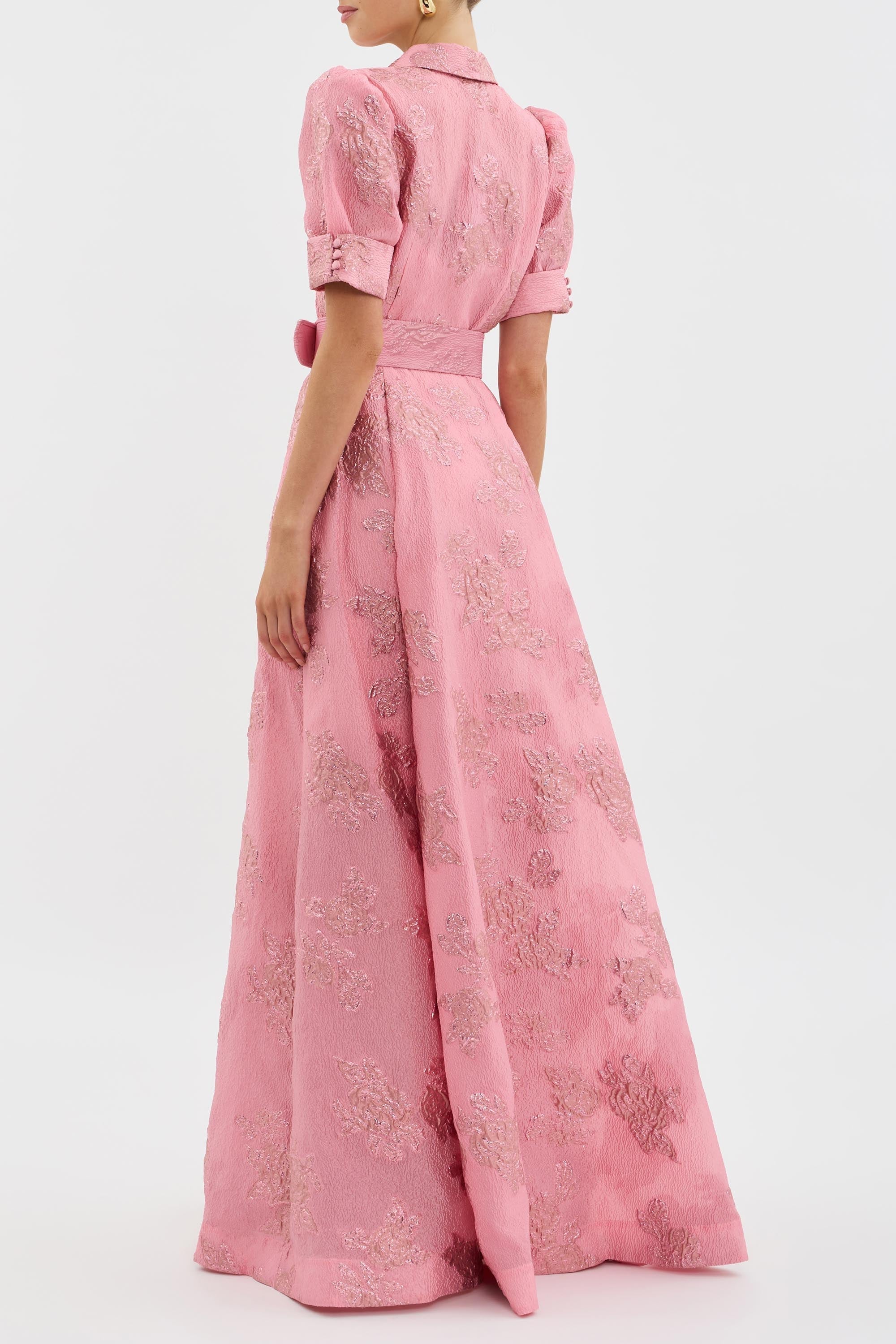 Vivian - Vestido corto con mangas abullonadas y estampado floral
