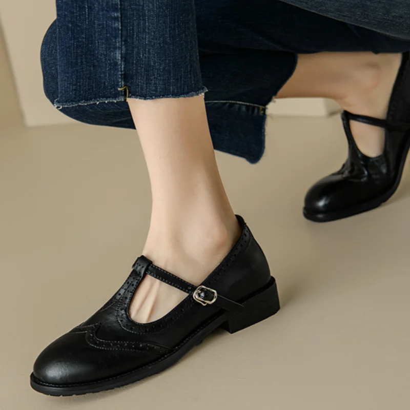 Sarah&Kate™| Elegantes Mary Janes con T-Strap