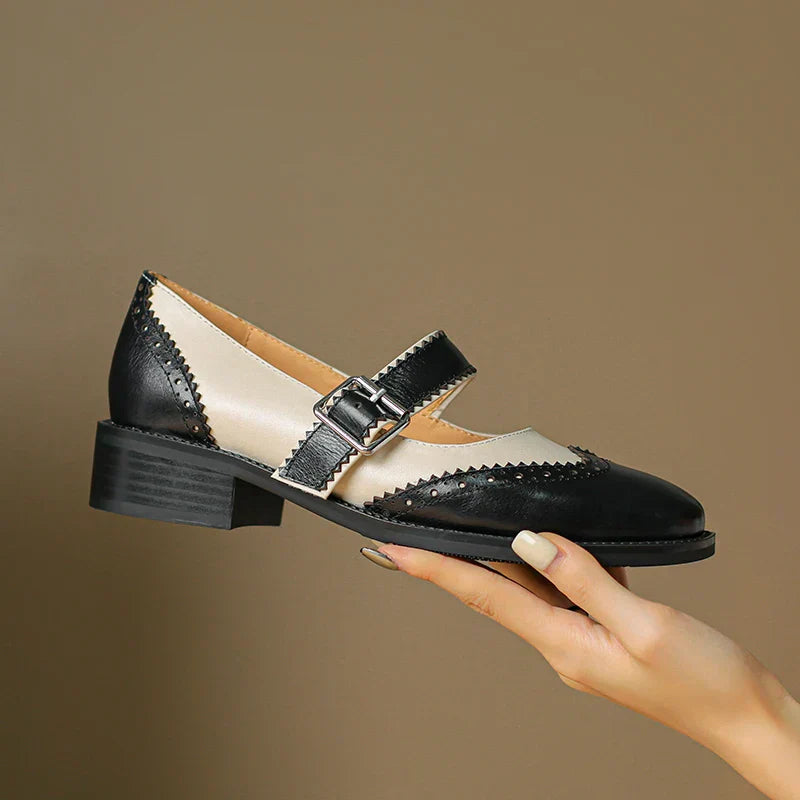 Sarah&Kate™| Miana Zapatos Mary Jane de Cuero