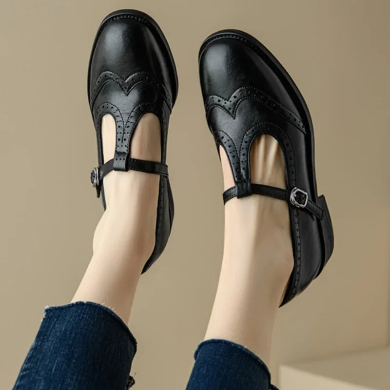 Sarah&Kate™| Elegantes Mary Janes con T-Strap