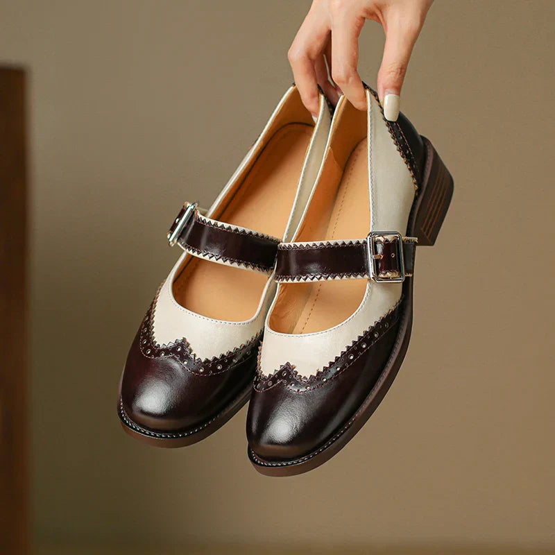 Sarah&Kate™| Miana Zapatos Mary Jane de Cuero