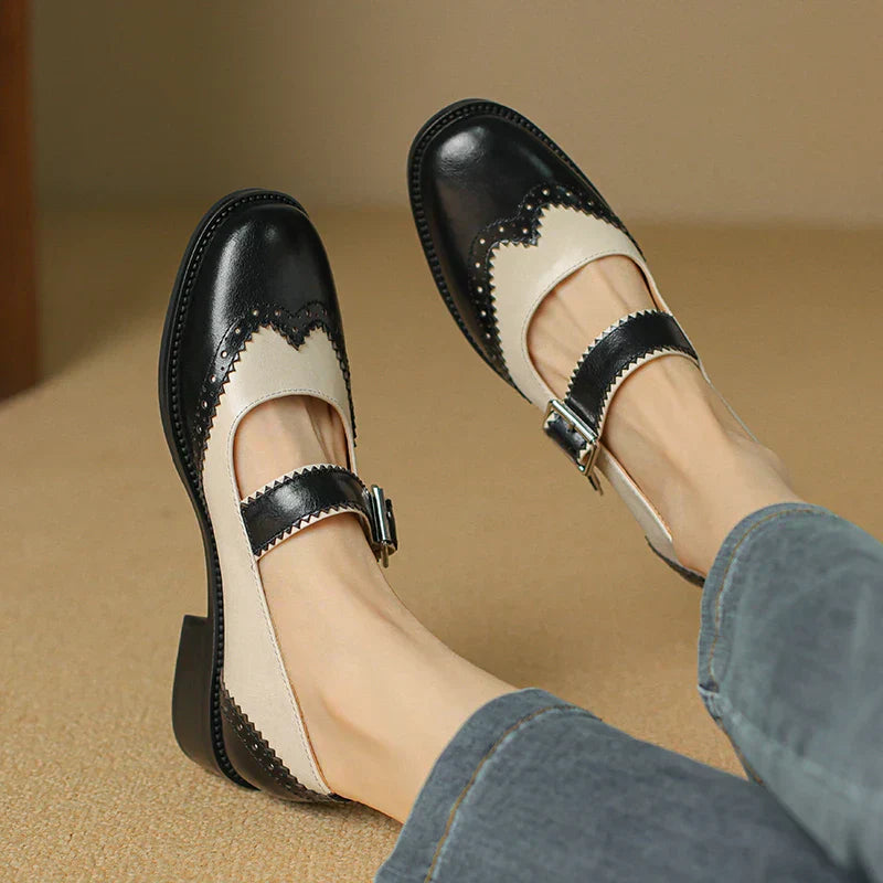 Sarah&Kate™| Miana Zapatos Mary Jane de Cuero