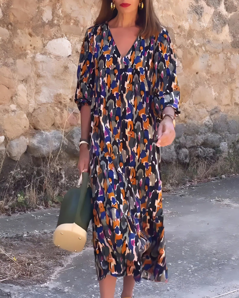 ASIRA - Vestido Bohème Impreso
