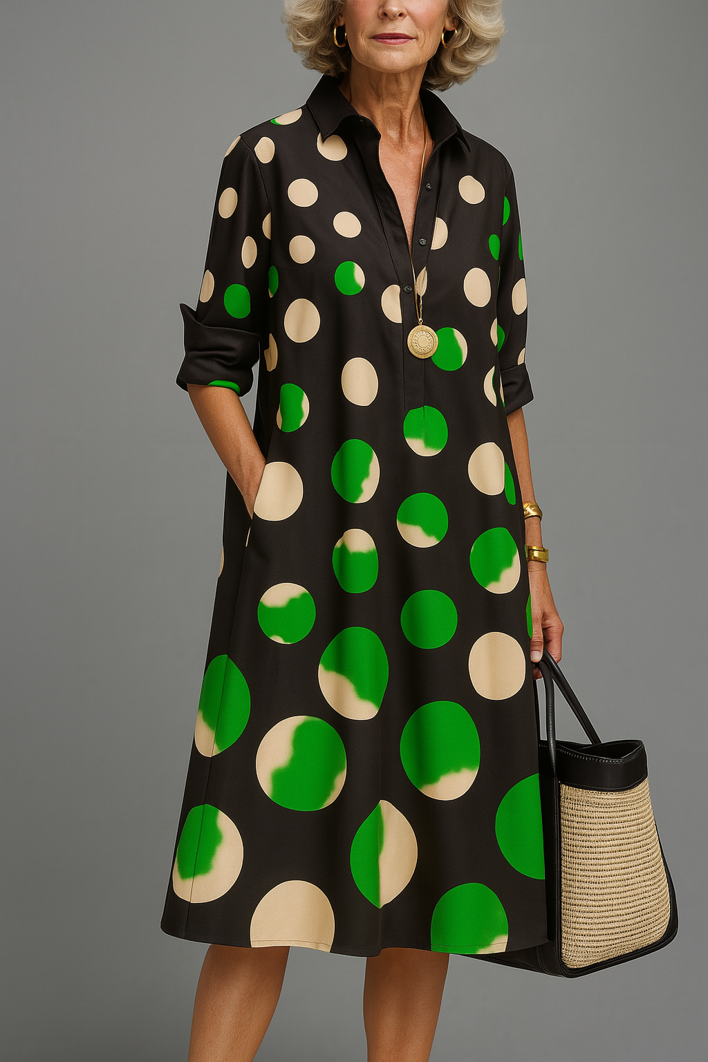 DANIELA | Vestido Midi de Lujo para una Elegancia Sin Esfuerzo