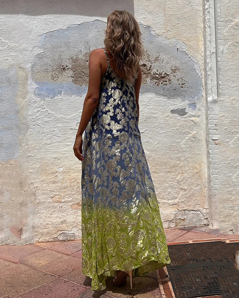 EREDES - Vestido Bohemio Impreso