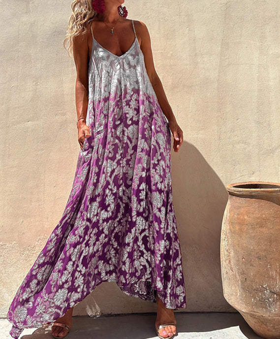 EREDES - Vestido Bohemio Impreso