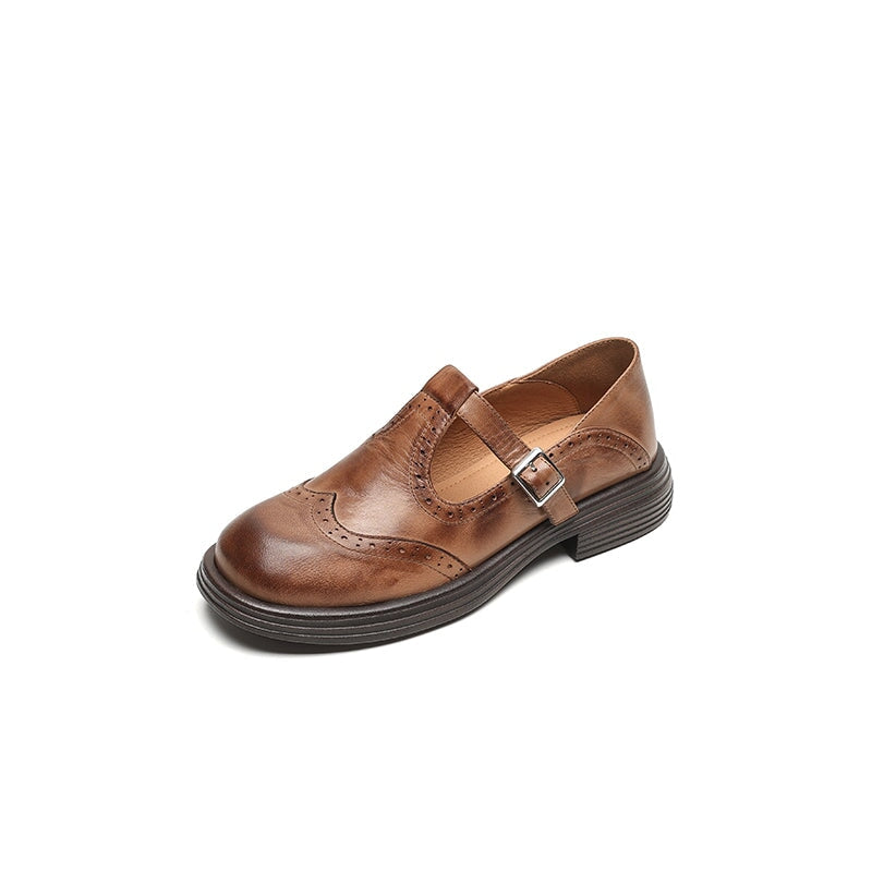 Risla Zapatos Mary Jane de Cuero