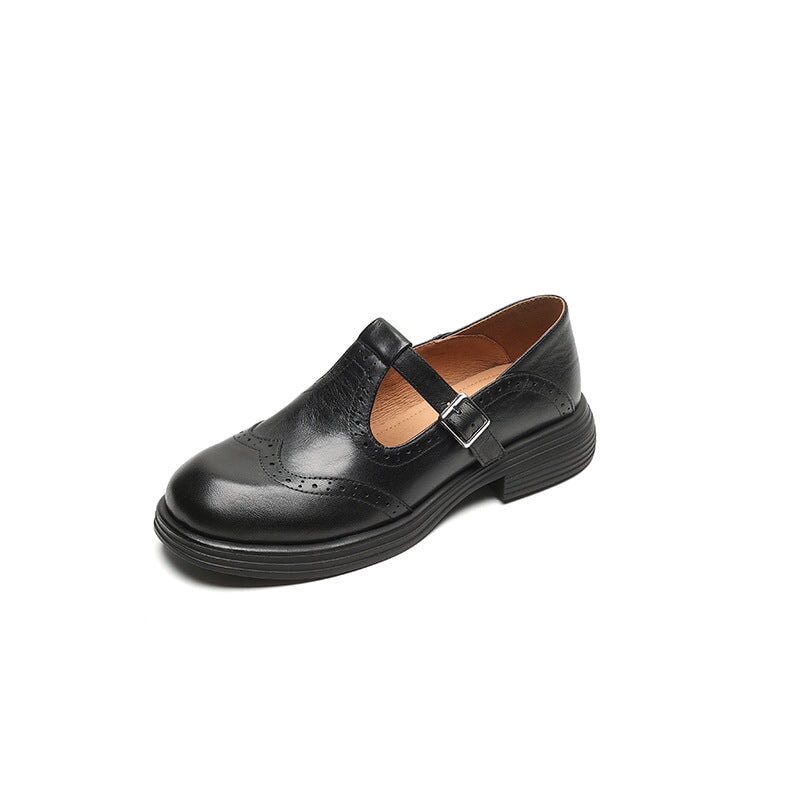 Risla Zapatos Mary Jane de Cuero