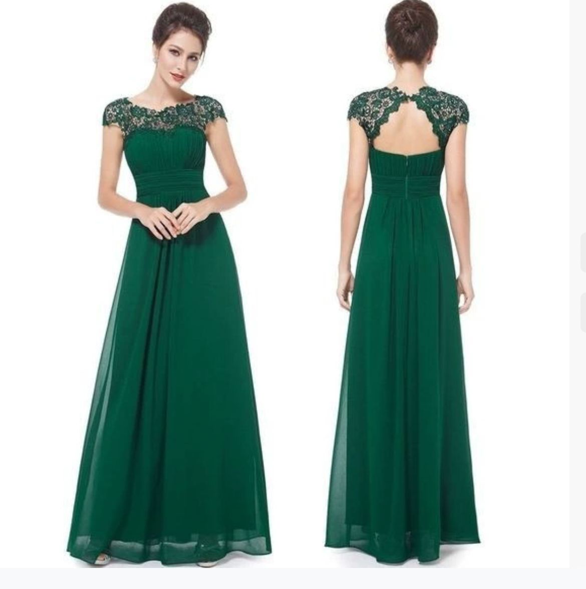 Shirley | Vestido de Dama de Honor con Escote Lacey